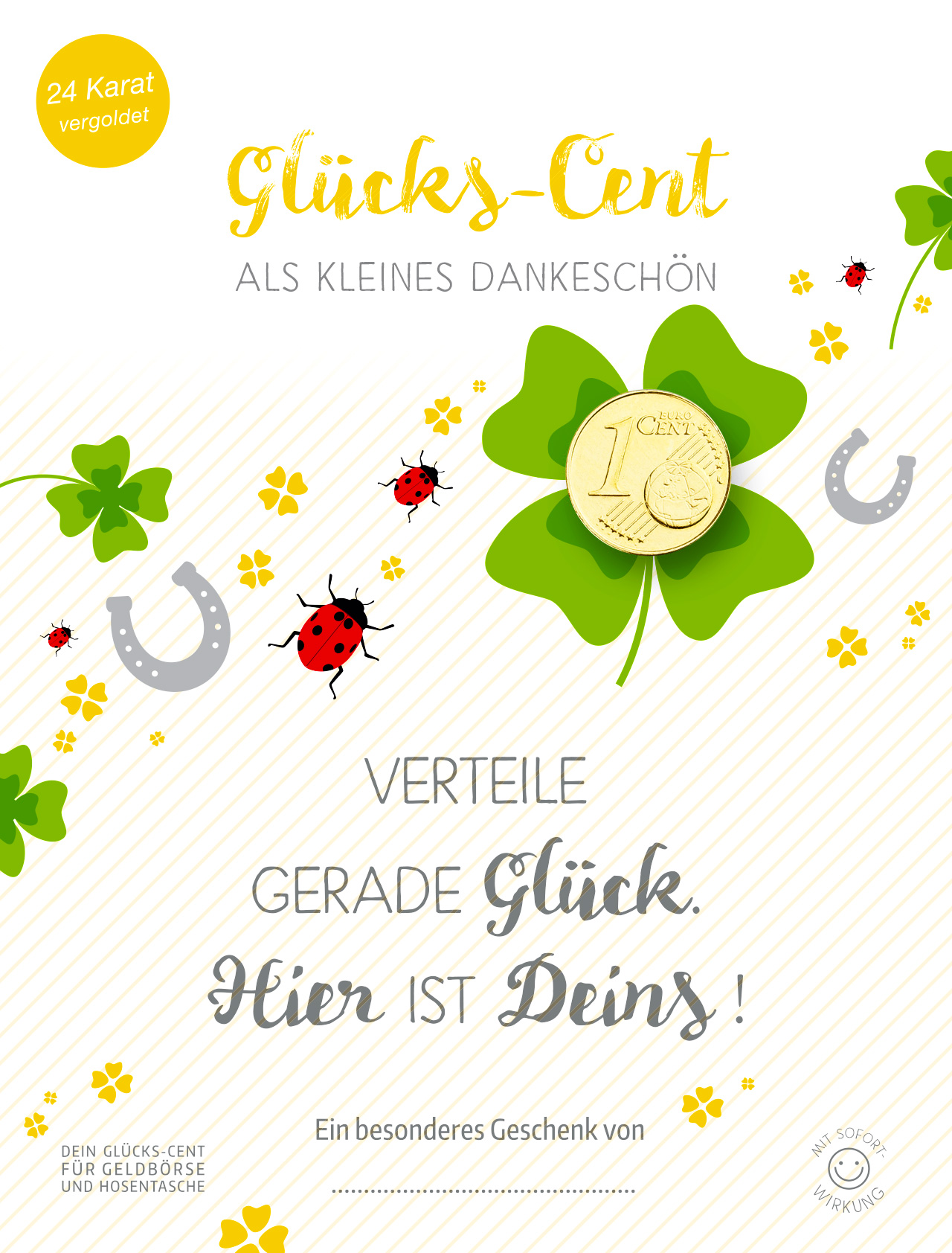 Glücks-Cent - Dankeschön Glücks-Cent - Dankeschön