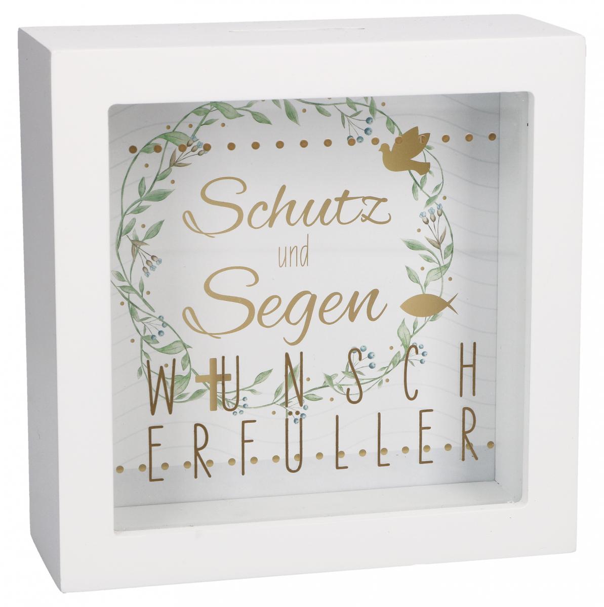 Bilderrahmen-Spardose - Wunscherfüller Schutz