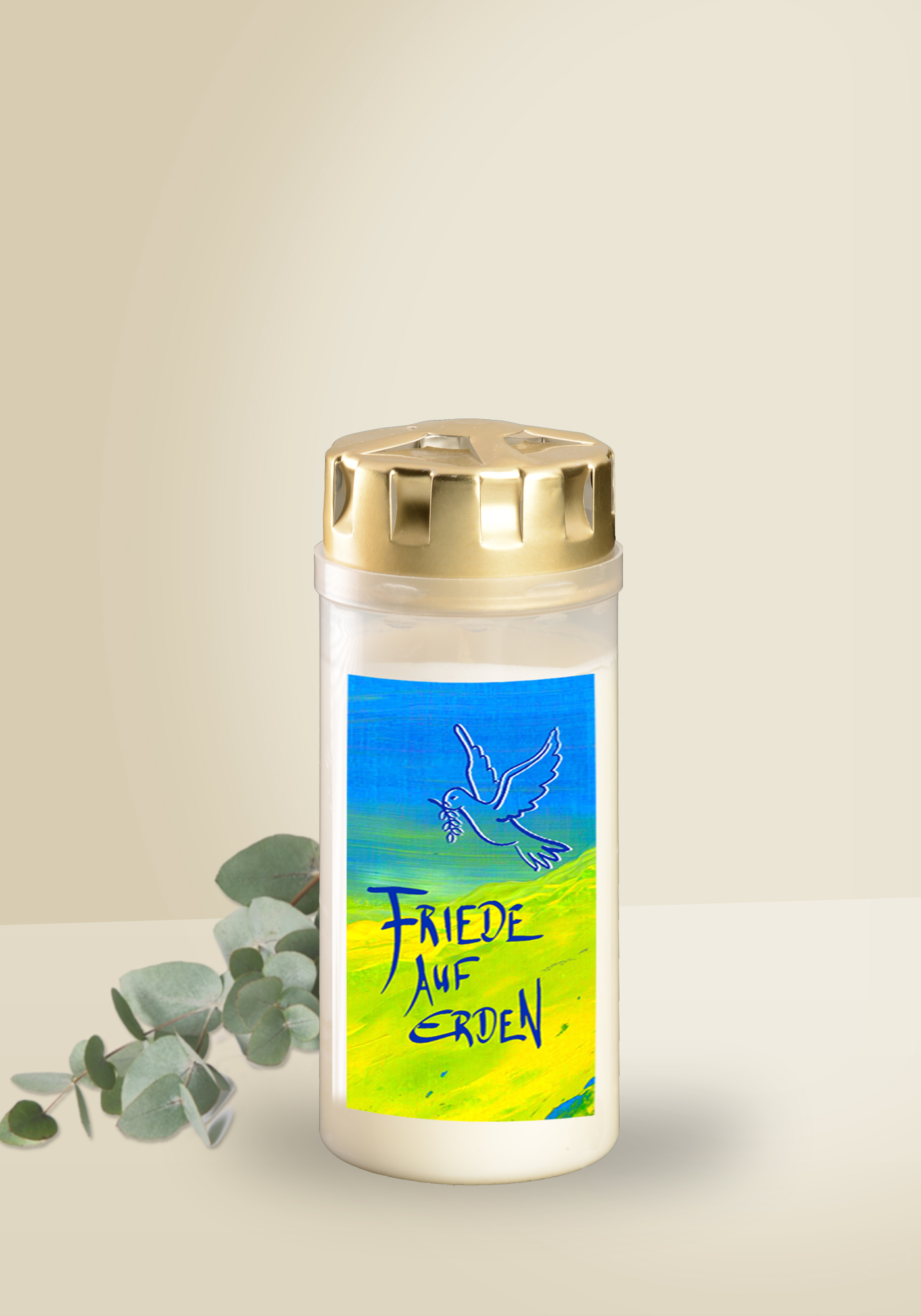 Grabkerze - Friede auf Erden Grabkerze - Friede auf Erden