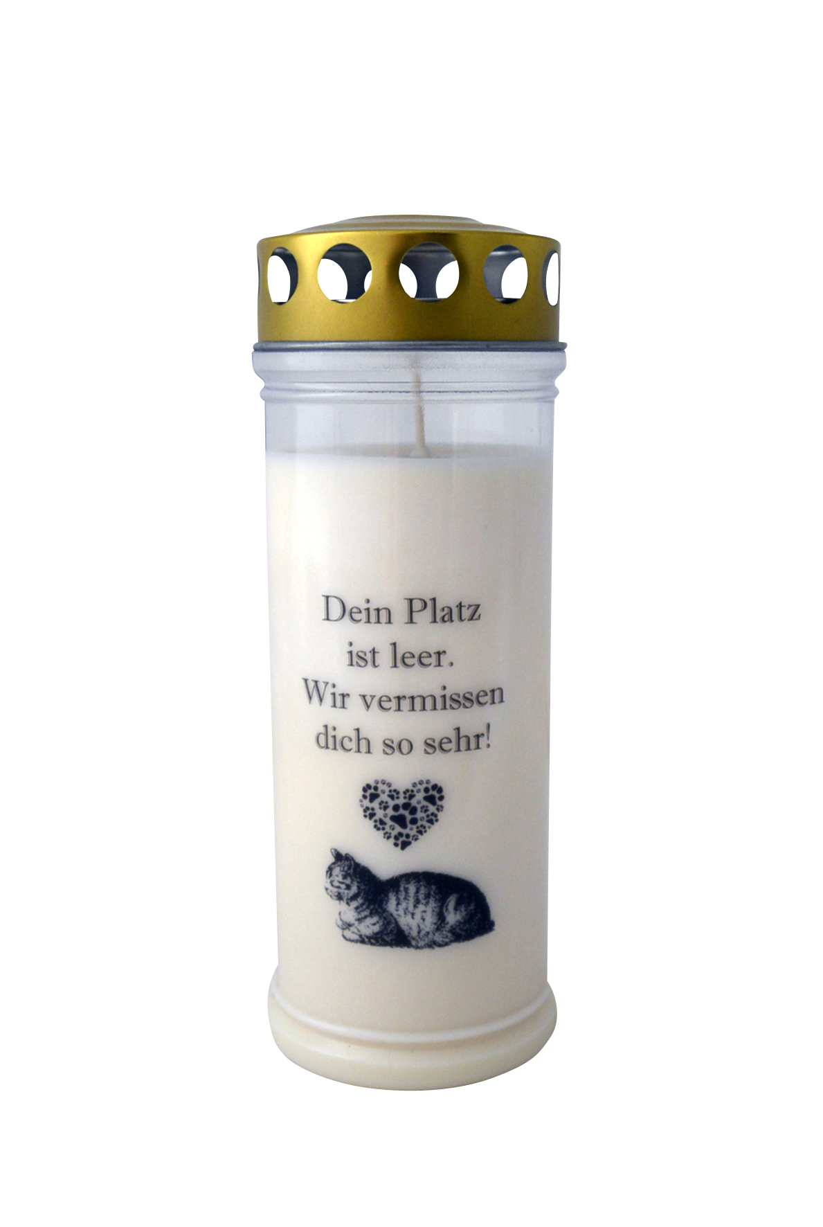 Katze-Grablicht - Dein Platz ist leer... Katze-Grablicht - Dein Platz ist leer...