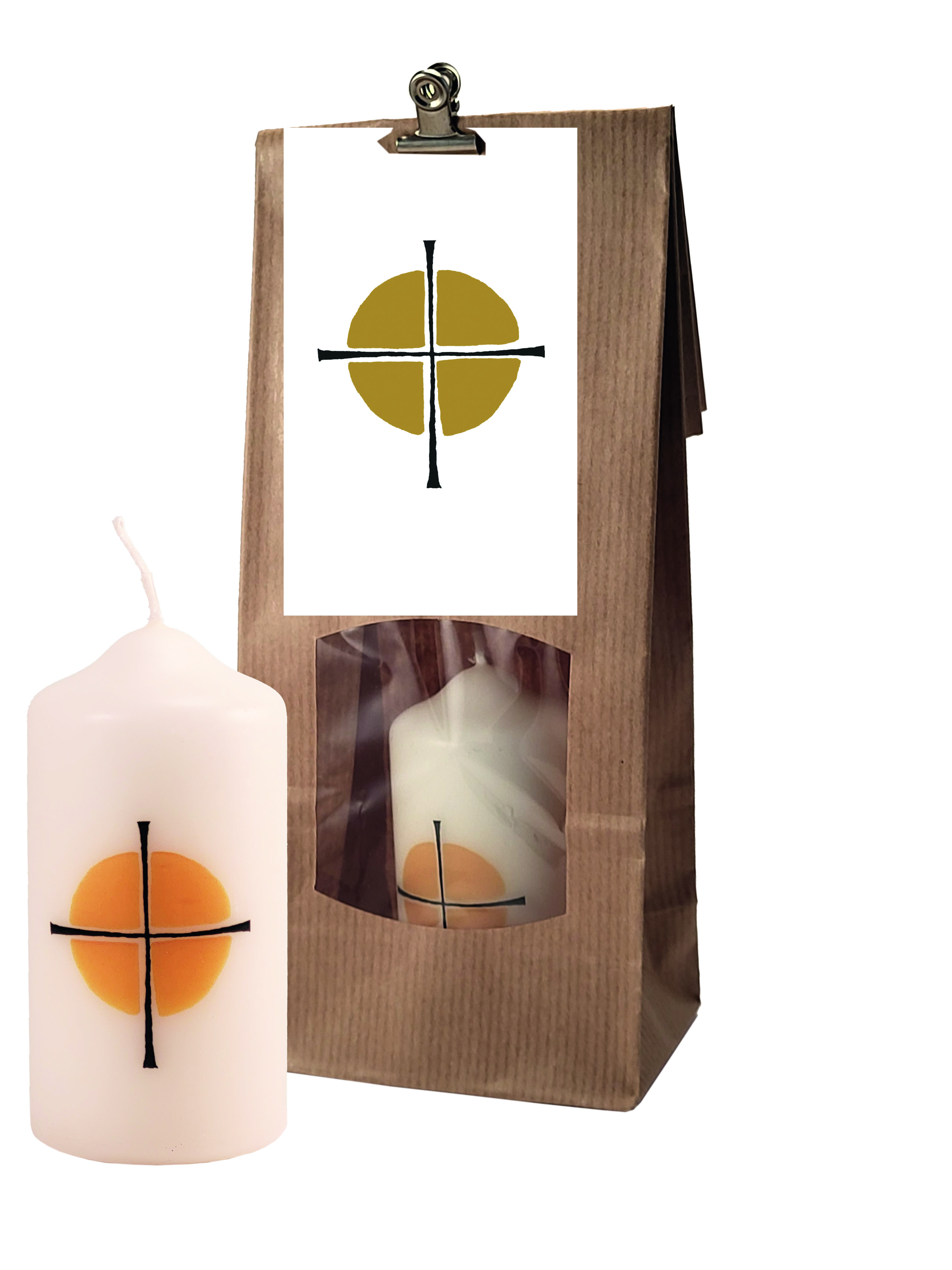 Kerze - Herzliche Anteilnahme & Geschenktüte Kerze - Herzliche Anteilnahme & Geschenktüte