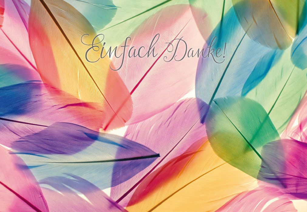 Neutrale Karte - Einfach Danke Neutrale Karte - Einfach Danke