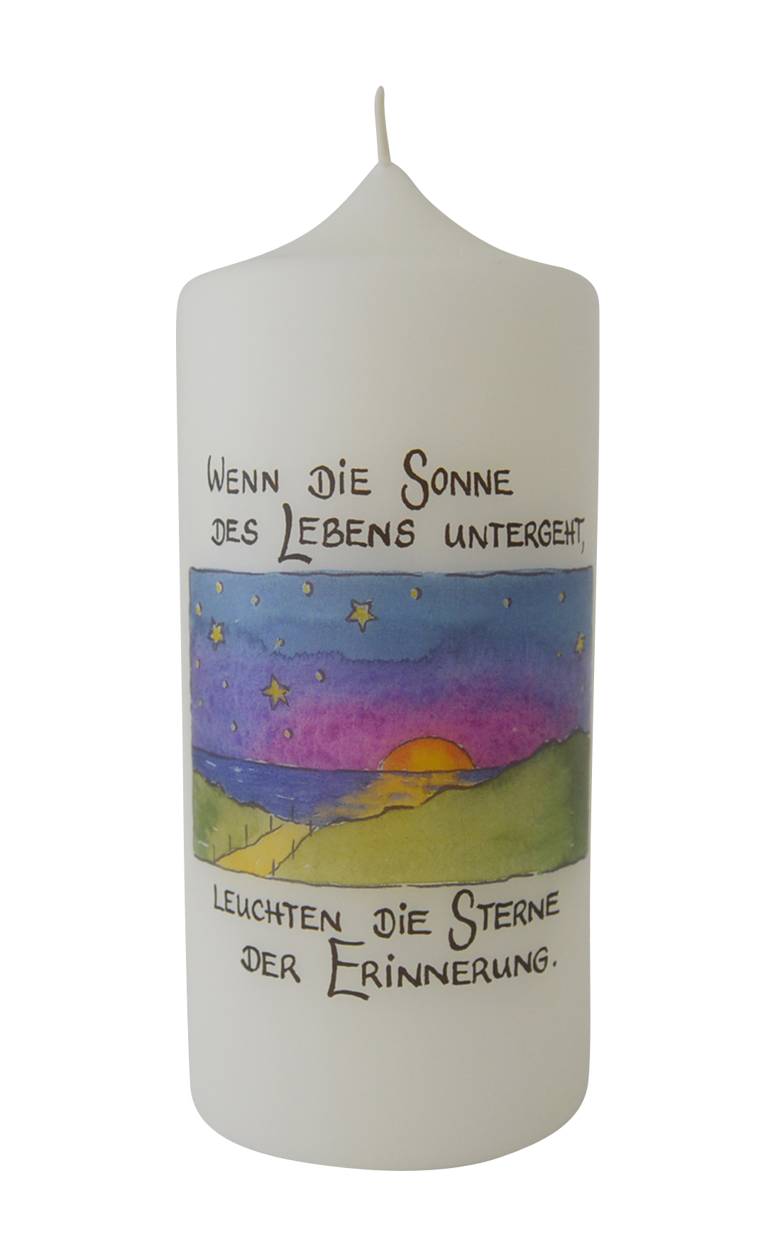 Trauerkerze - Wenn die Sonne des Lebens... Trauerkerze - Wenn die Sonne des Lebens...
