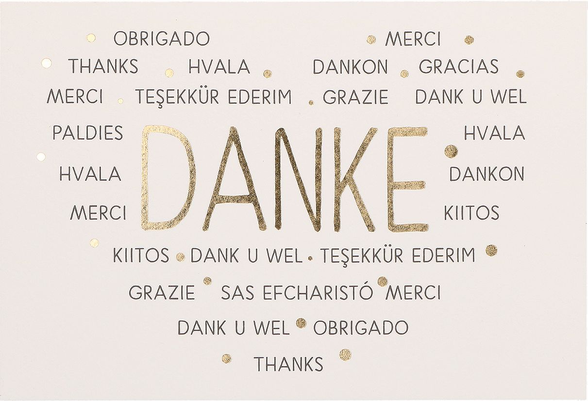Dankeskarte - Danke Dankeskarte - Danke