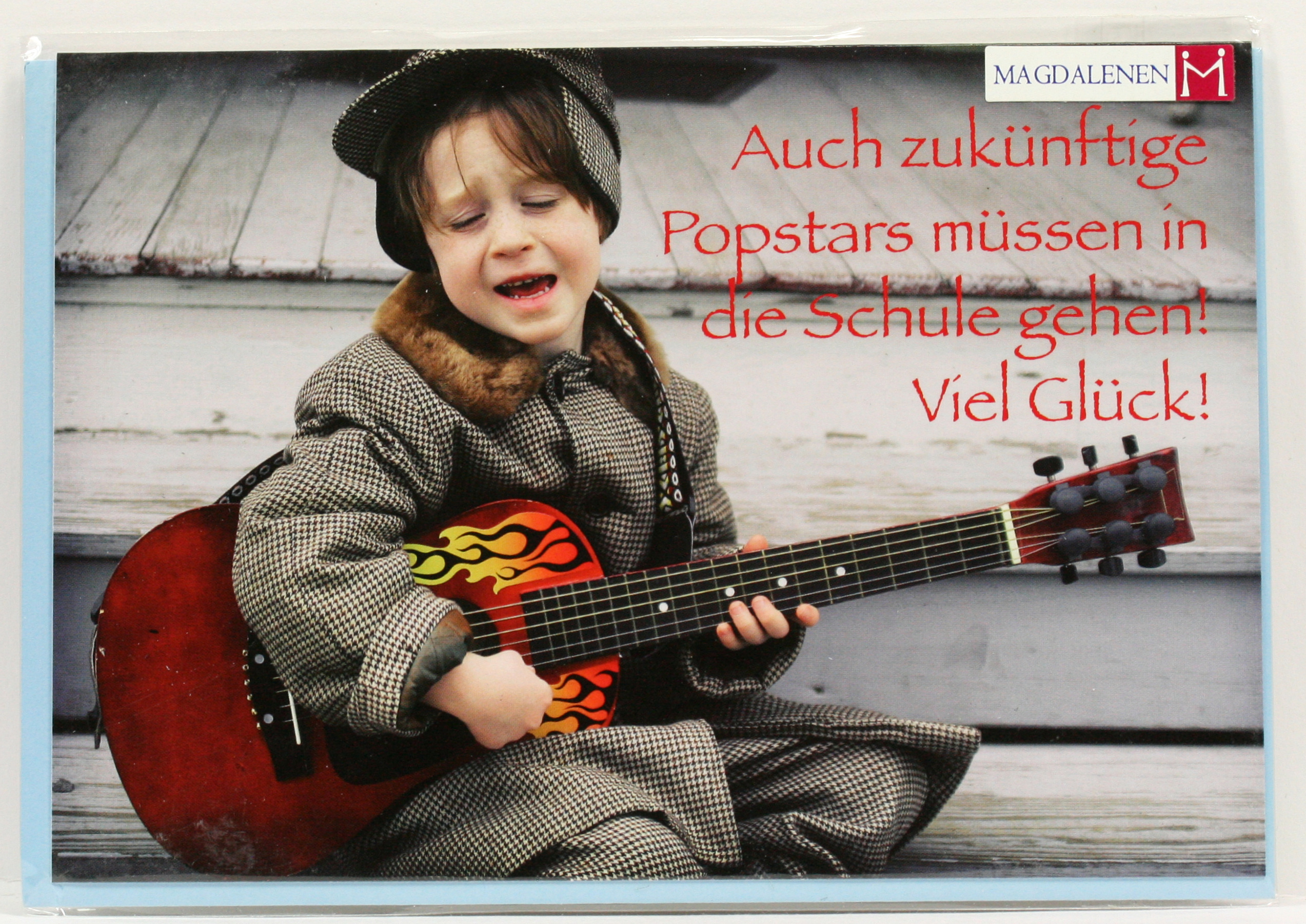 Karte zum Schulanfang - Zukünftige Popstars Karte zum Schulanfang - Zukünftige Popstars