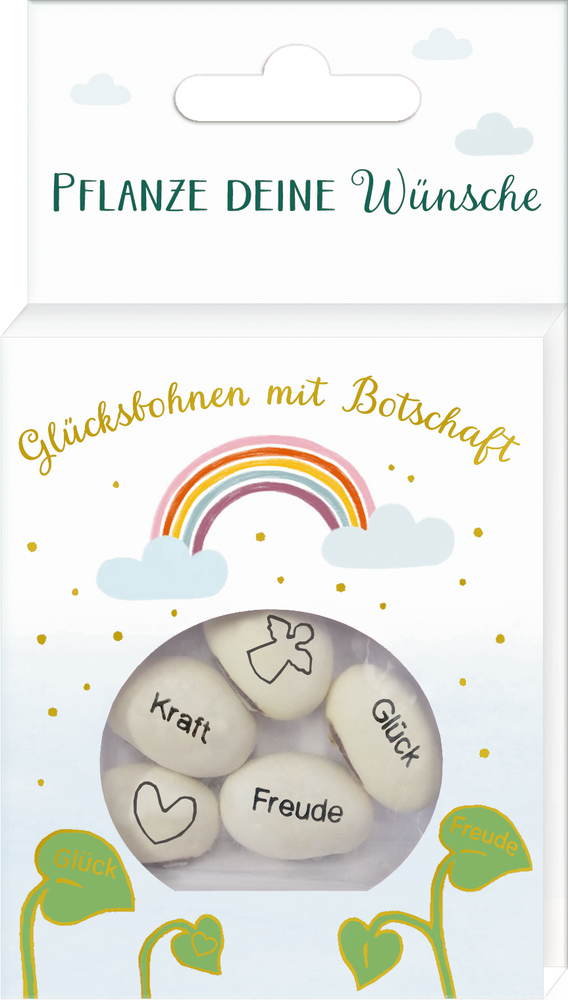 Glücksbohnen - Pflanze deine Wünsche & Botschaften Glücksbohnen - Pflanze deine Wünsche & Botschaften