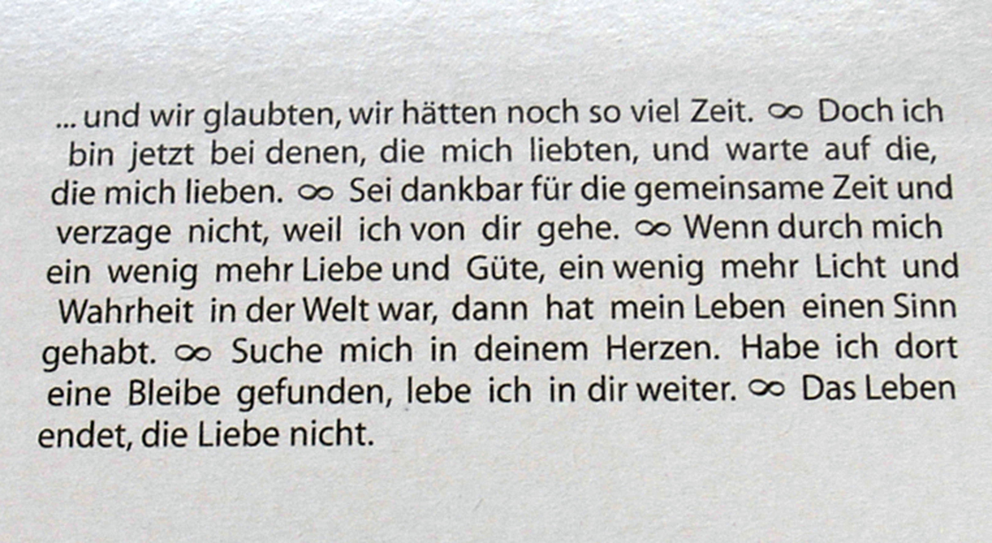 Wortlichtkerze - Leuchtende Gedanken zum Abschied