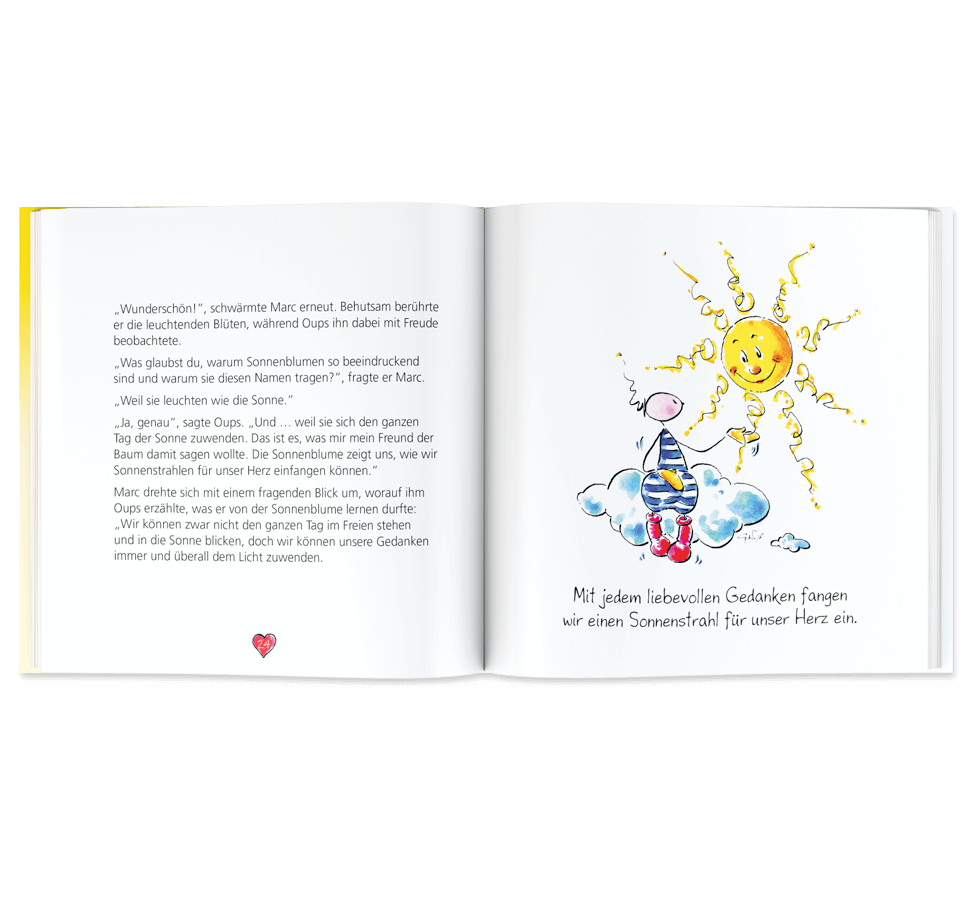 Geschenkbuch - Sonnenstrahlen für unser Herz & OUPS Geschenkbuch - Sonnenstrahlen für unser Herz & OUPS