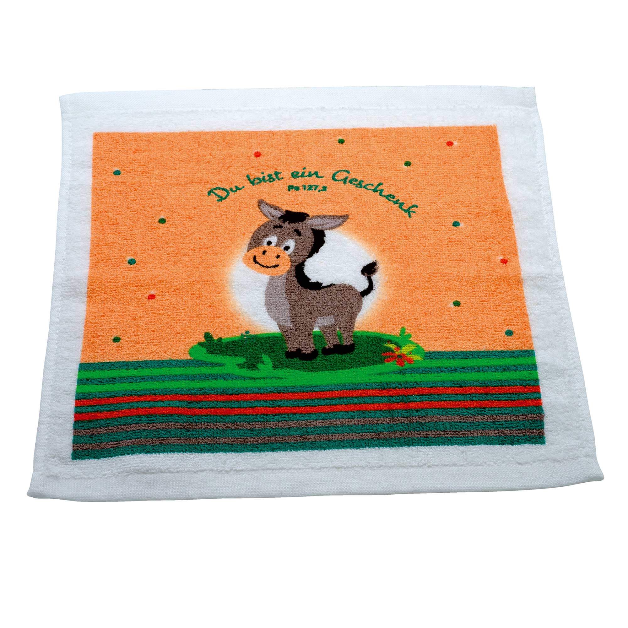Mini-Handtuch-Esel – Du bist ein Geschenk & Felix