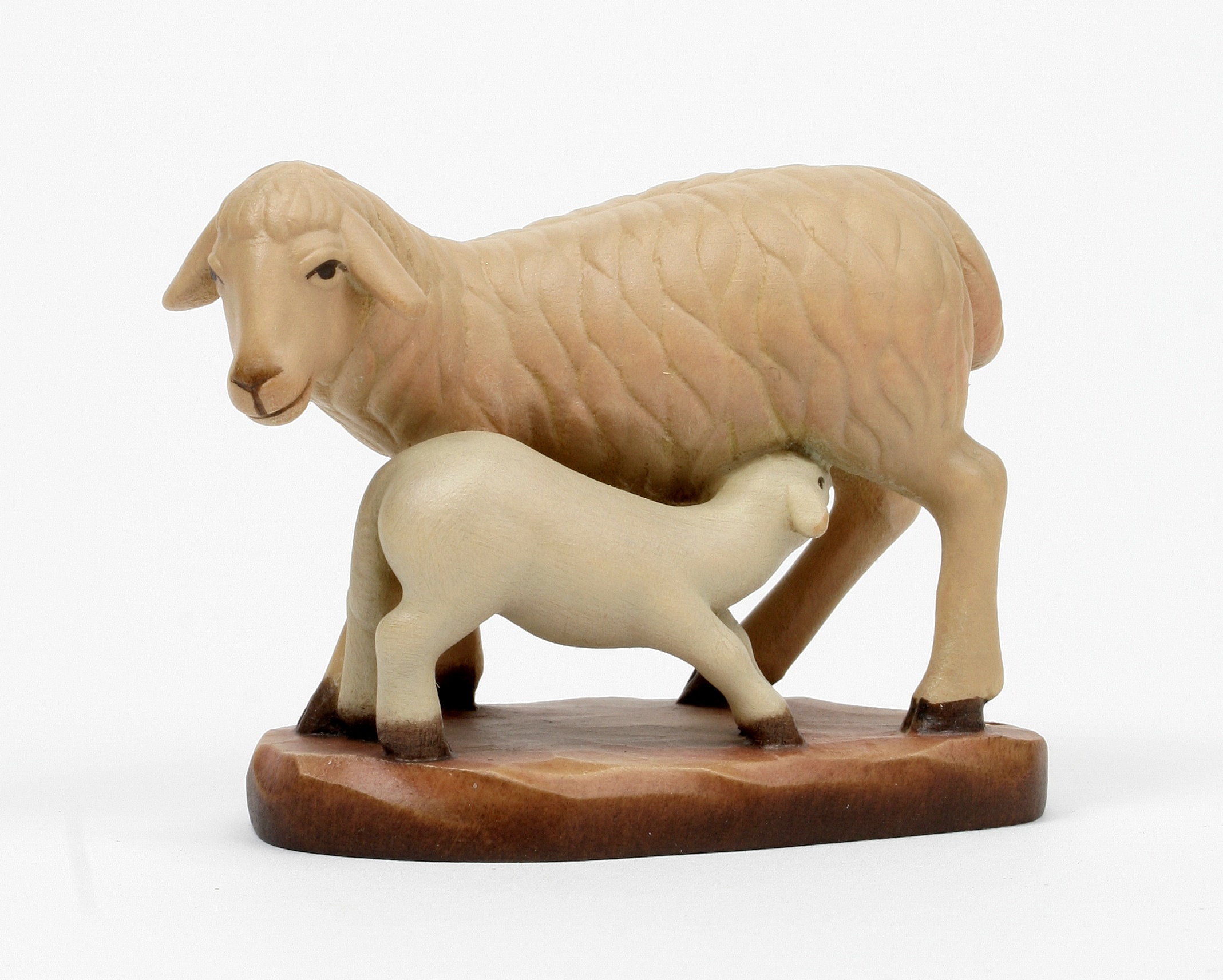 Heilig-Land Krippe - Schaf mit Lamm trinkend