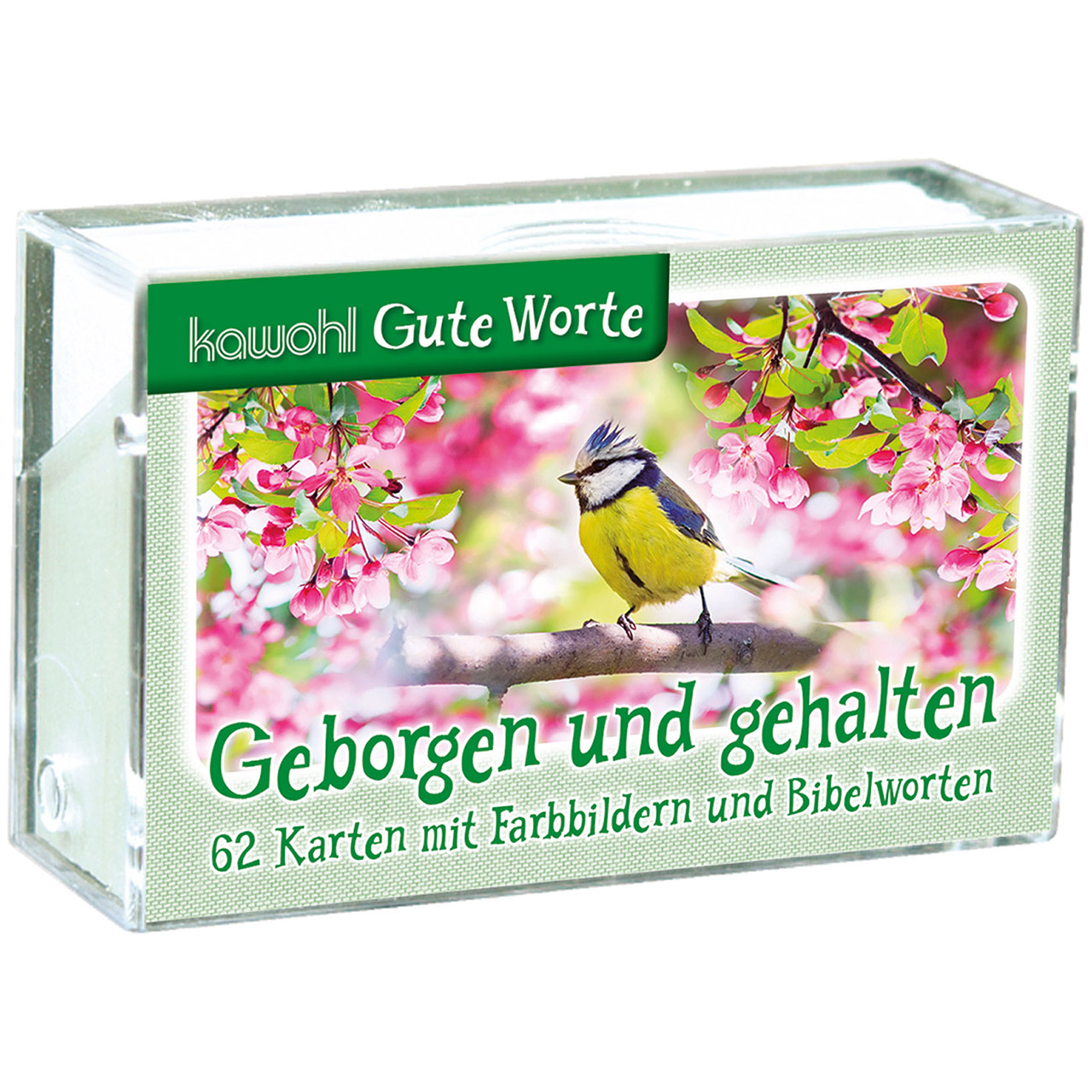 Kärtchen-Box - Geborgen & Gehalten