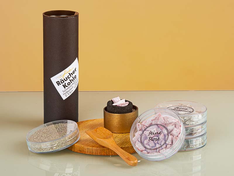 Weihrauch-Set - Blüten & Gefäß