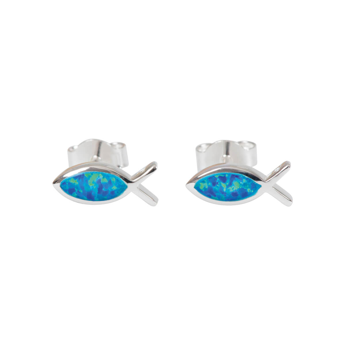 Ohrstecker - Fisch & Silber Ohrstecker - Fisch & Silber