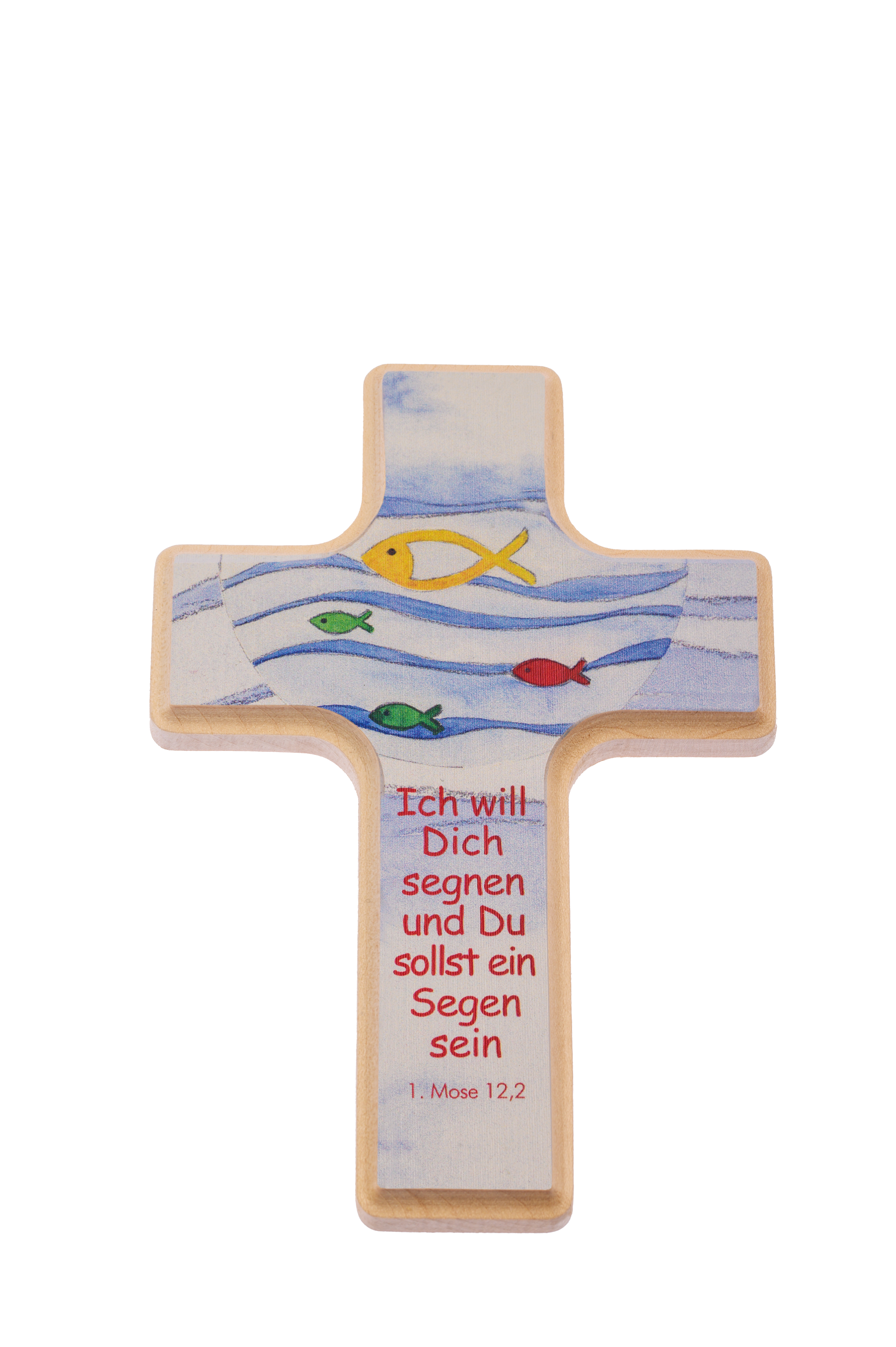 Kinderkreuz - Ich will dich segnen... & Fische Kinderkreuz - Ich will dich segnen... & Fische