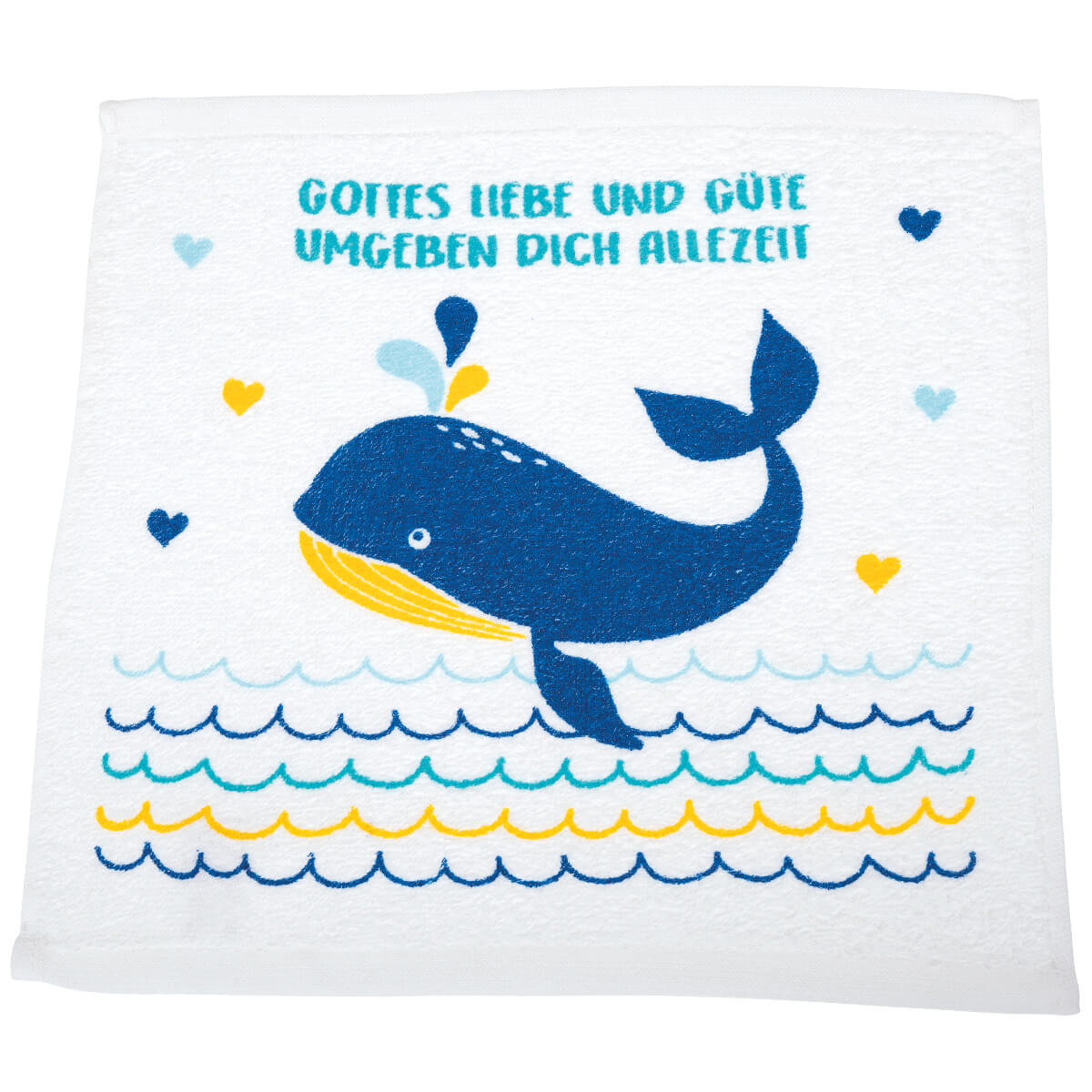 Mini-Handtuch - Gottes Liebe & Walfisch Mini-Handtuch - Gottes Liebe & Walfisch