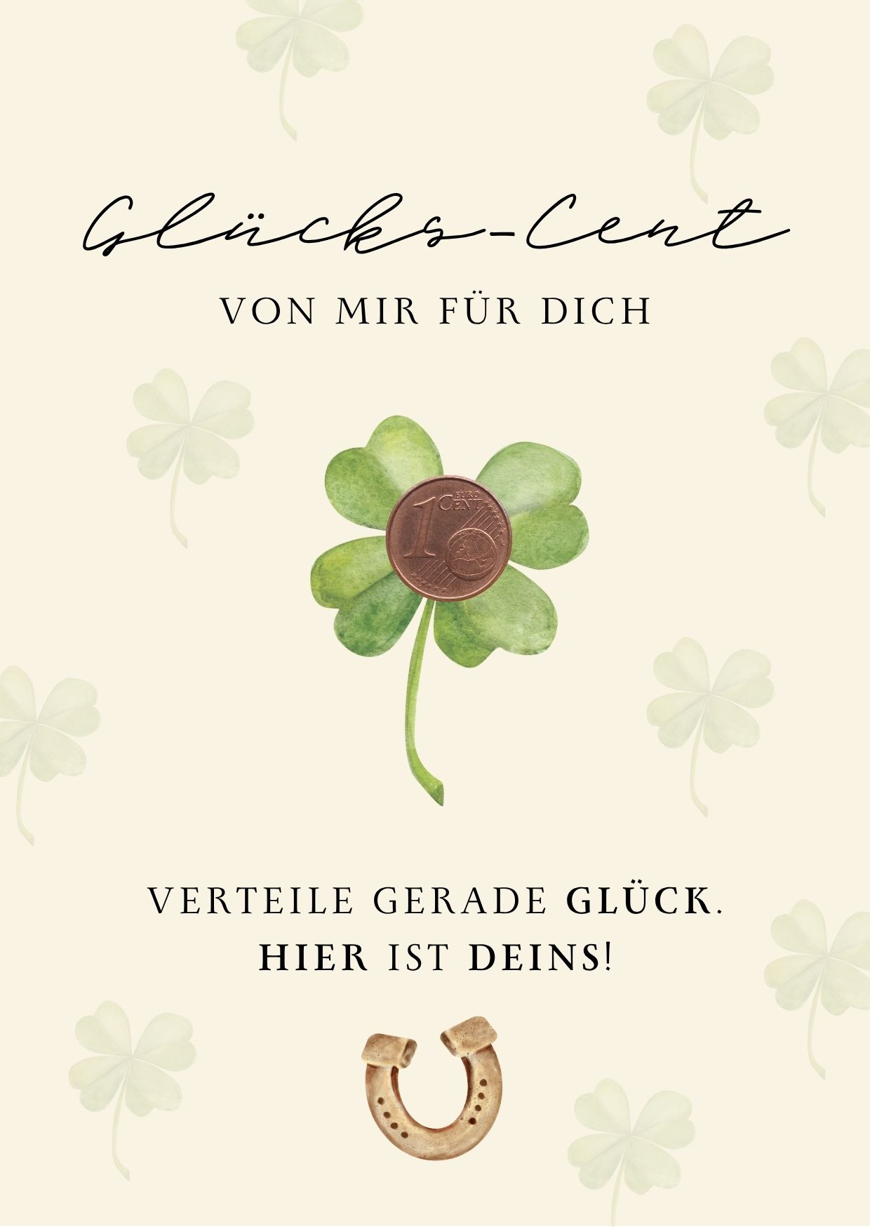 Glücks-Cent - Von mir für dich
