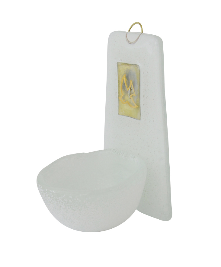 Glas-Weihkessel - Taube & Weiß Glas-Weihkessel - Taube & Weiß