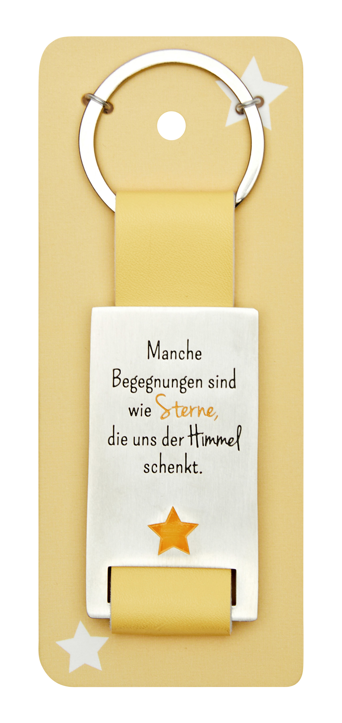 Schlüsselanhänger - Manche Begegnungen sind wie Sterne...