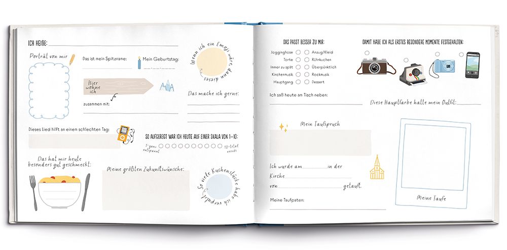 Buch zur Konfirmation – Erinnerungsalbum