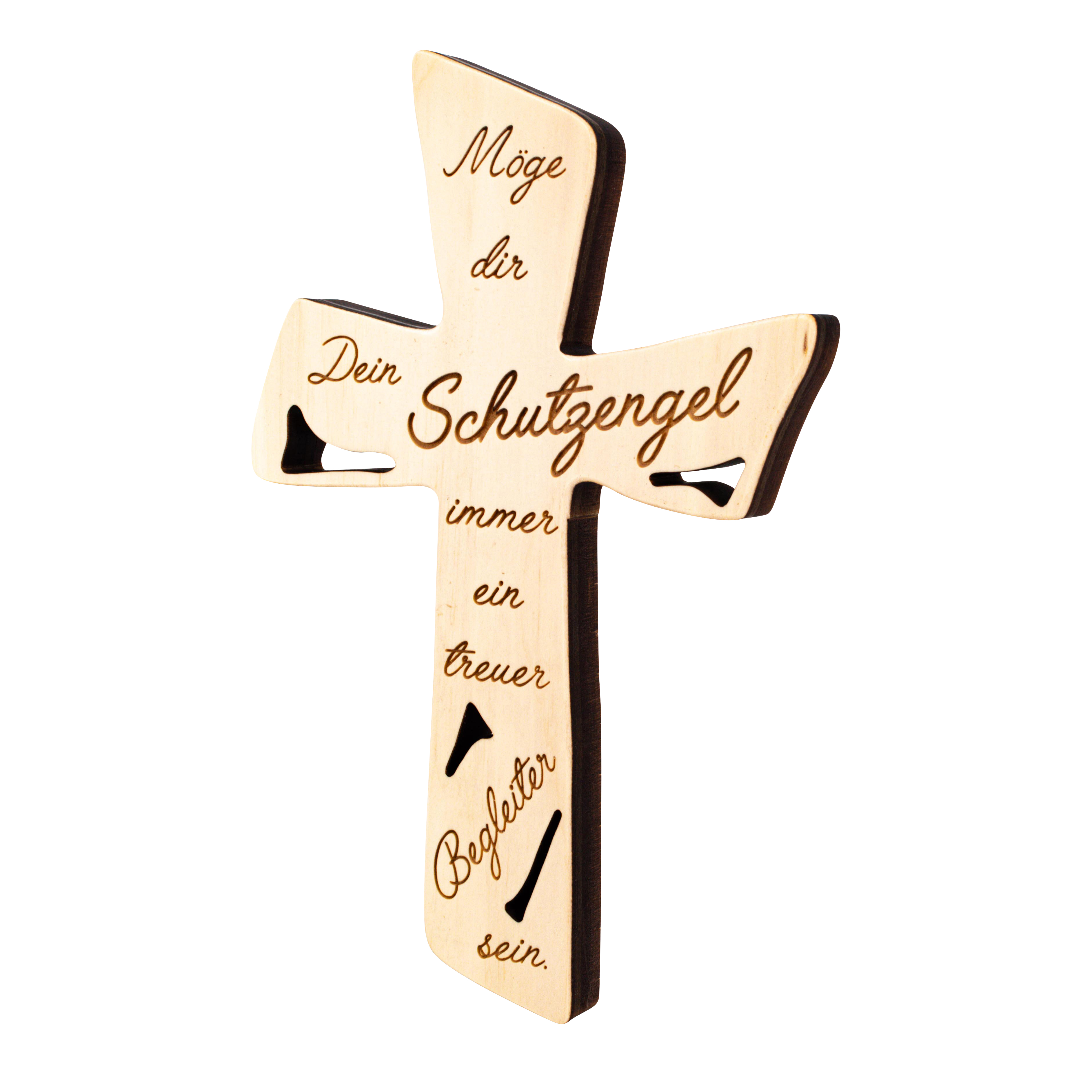 Zirben-Holzkreuz - Möge dir dein ...