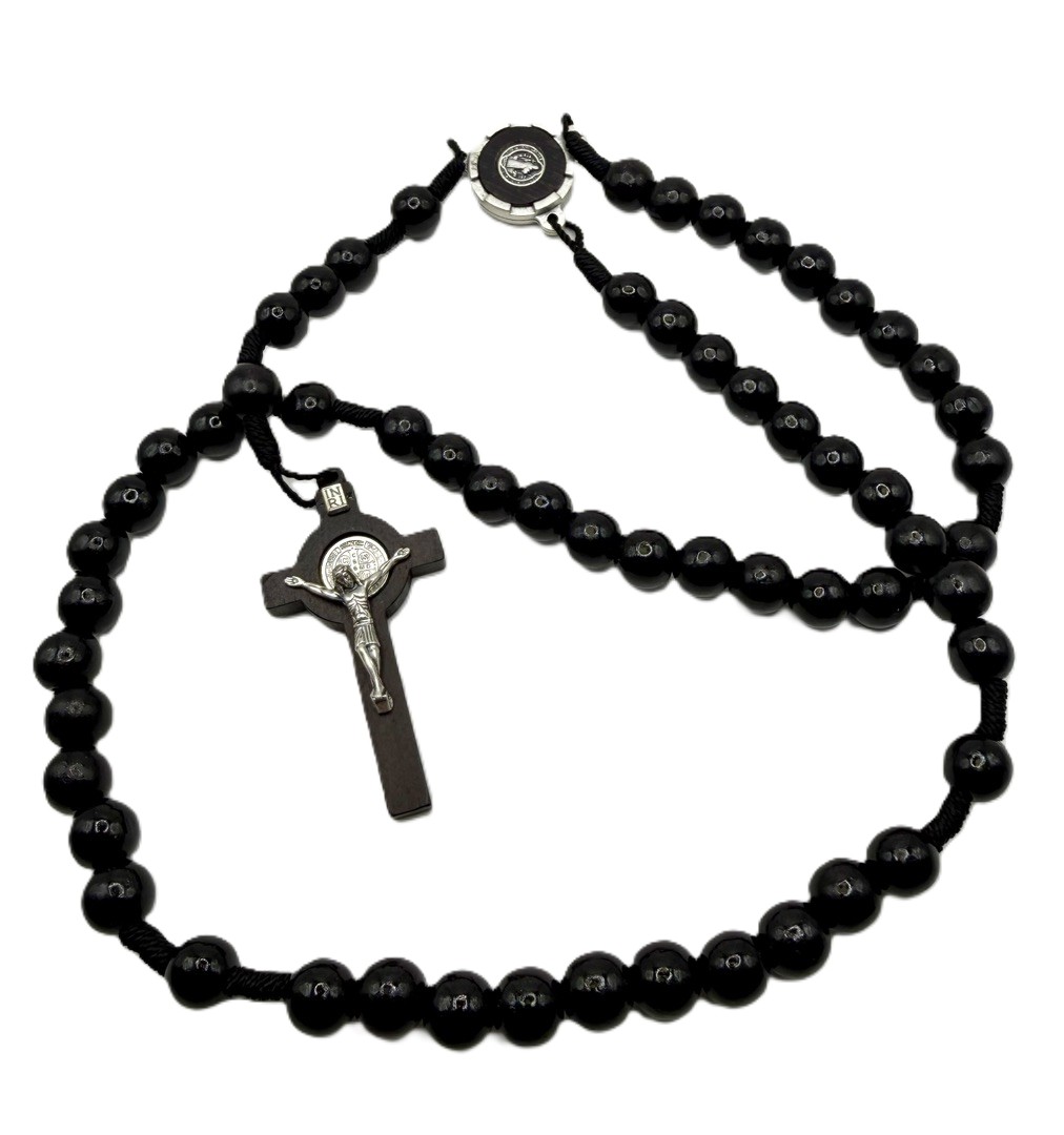 Rosenkranz – Holzperle & geknüpft
