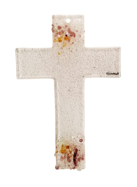 Glaskreuz - Murano & Glitzer Glaskreuz - Murano & Glitzer