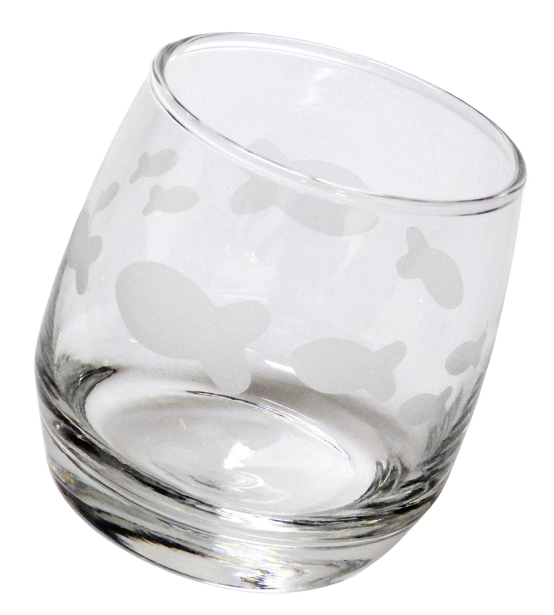 Glas - Wackelglas mit Fischen Glas - Wackelglas mit Fischen