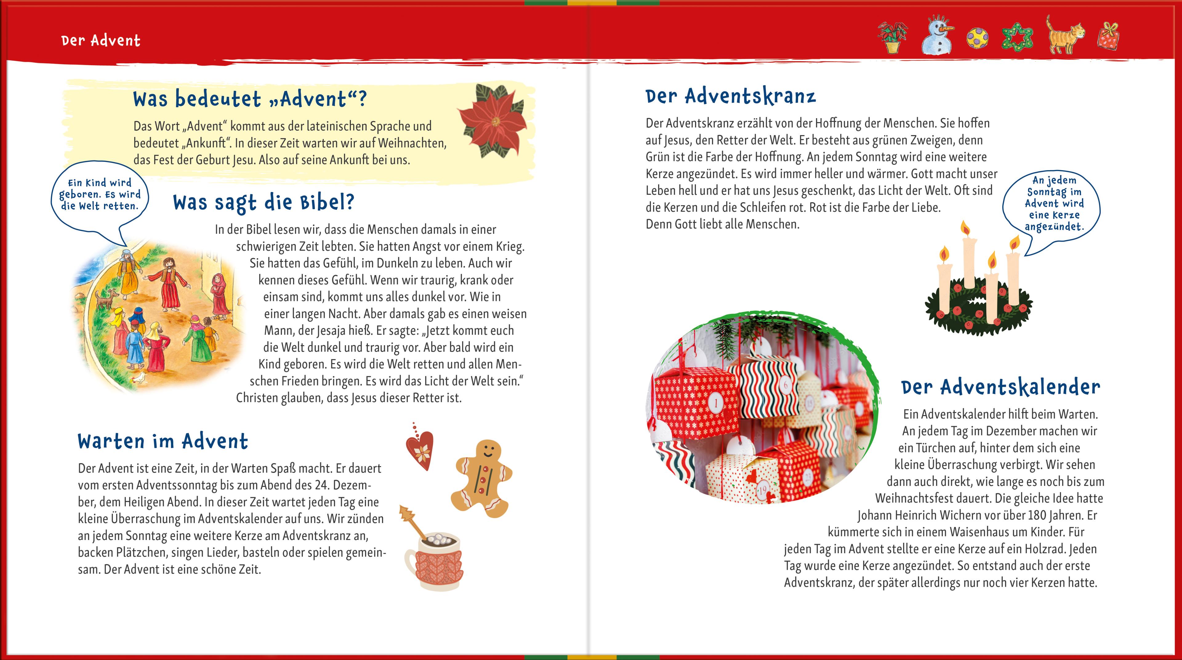 Kinderbuch - Entdecke Weihnachten und Advent