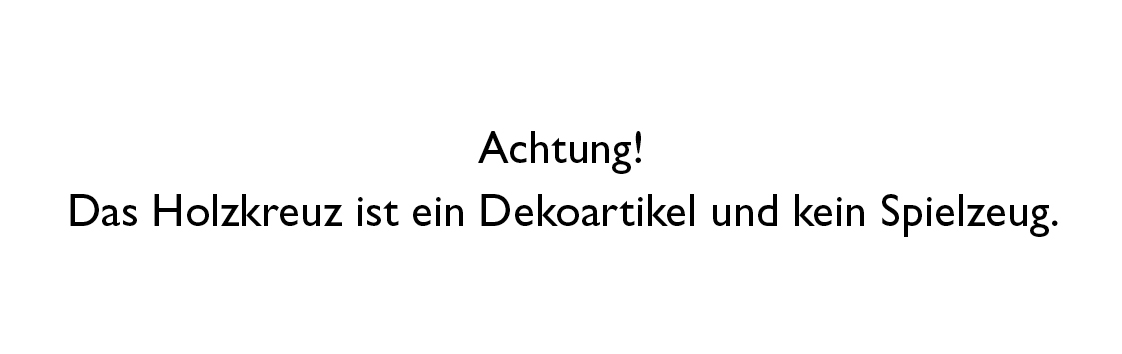 Kinderholzkreuz - Gesegnet und behütet