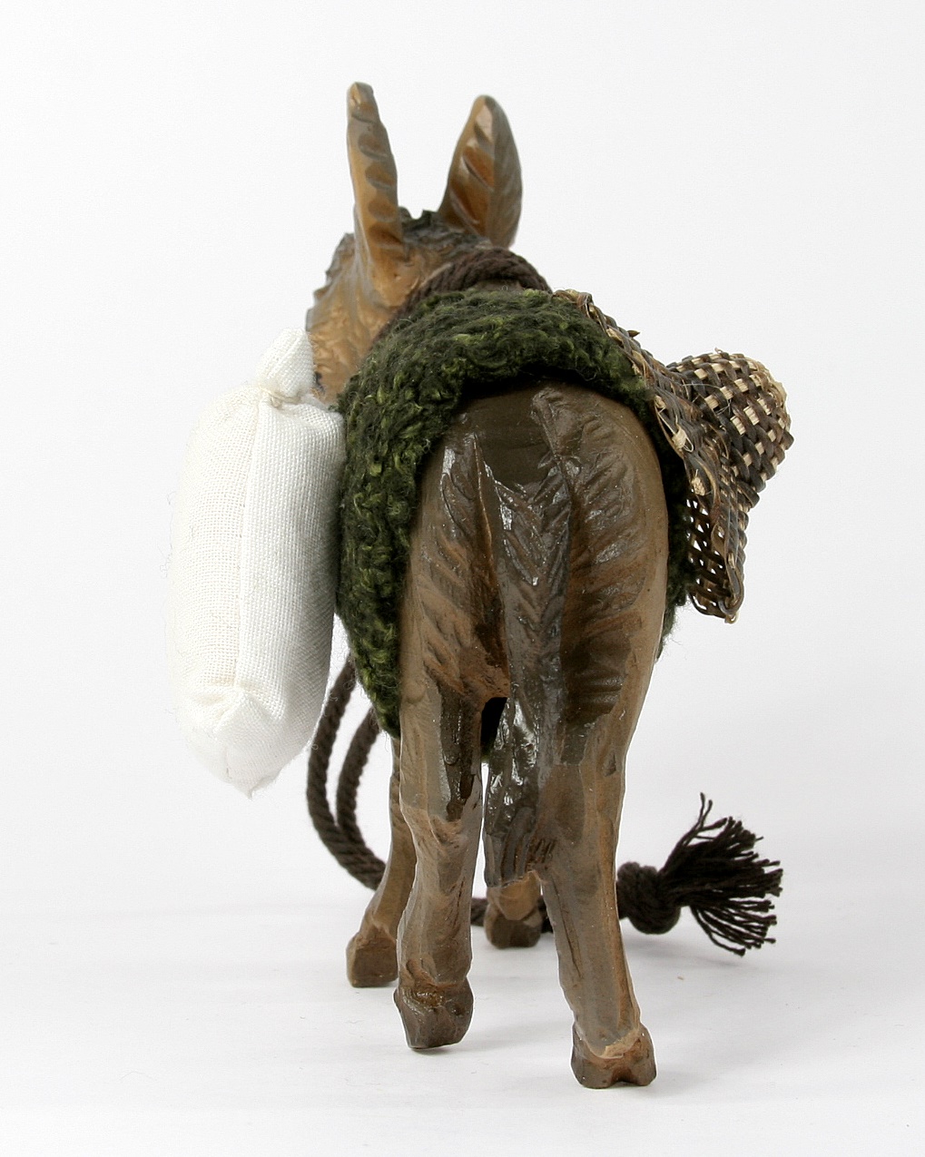 Ruco-Krippe - Esel stehend mit Gepäck