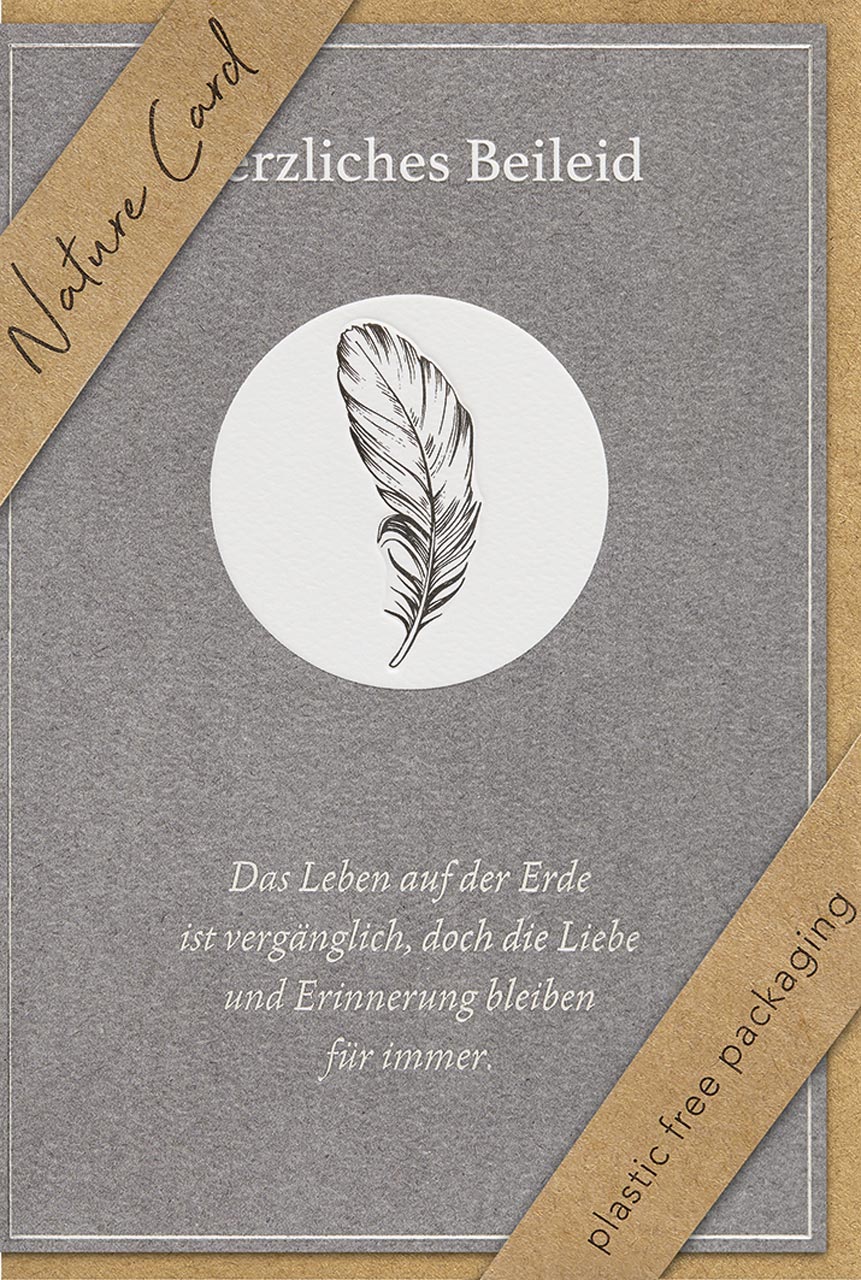 Trauerkarte - Das Leben auf der Erde & Natur
