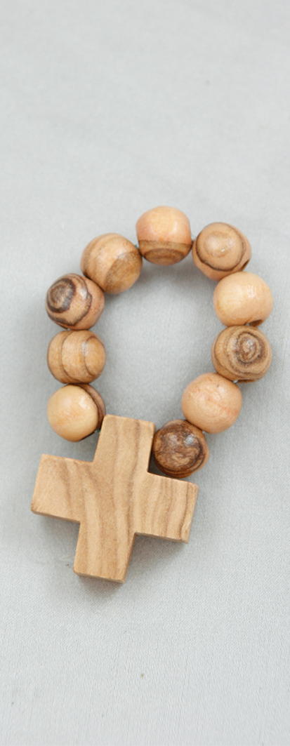 Fingerrosenkranz - Olivenholz Fingerrosenkranz - Olivenholz