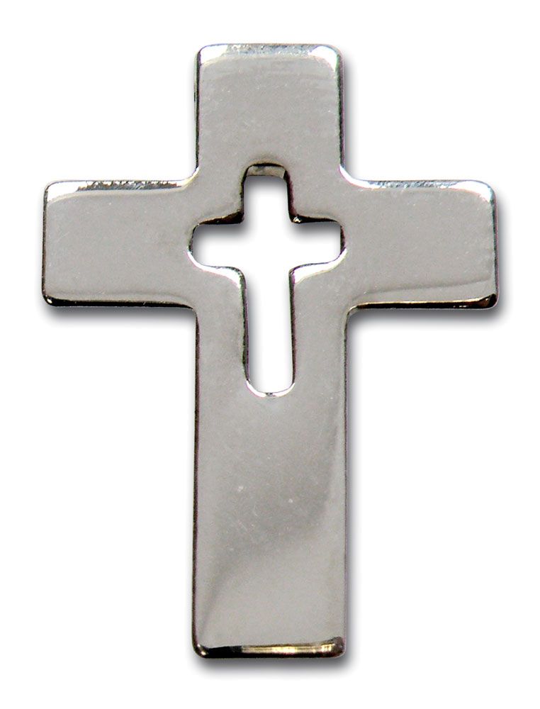 Anstecker - Kreuz im Kreuz