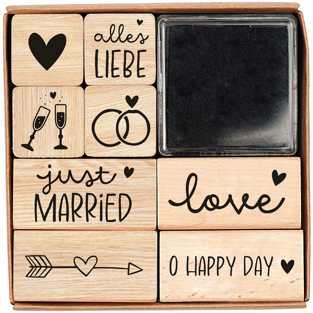 Stempel-Set zur Hochzeit - Über die Liebe Stempel-Set zur Hochzeit - Über die Liebe