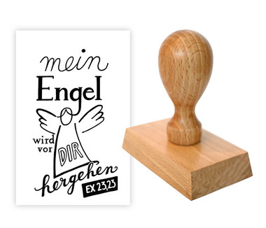 Stempel - Mein Engel wird vor dir hergehen