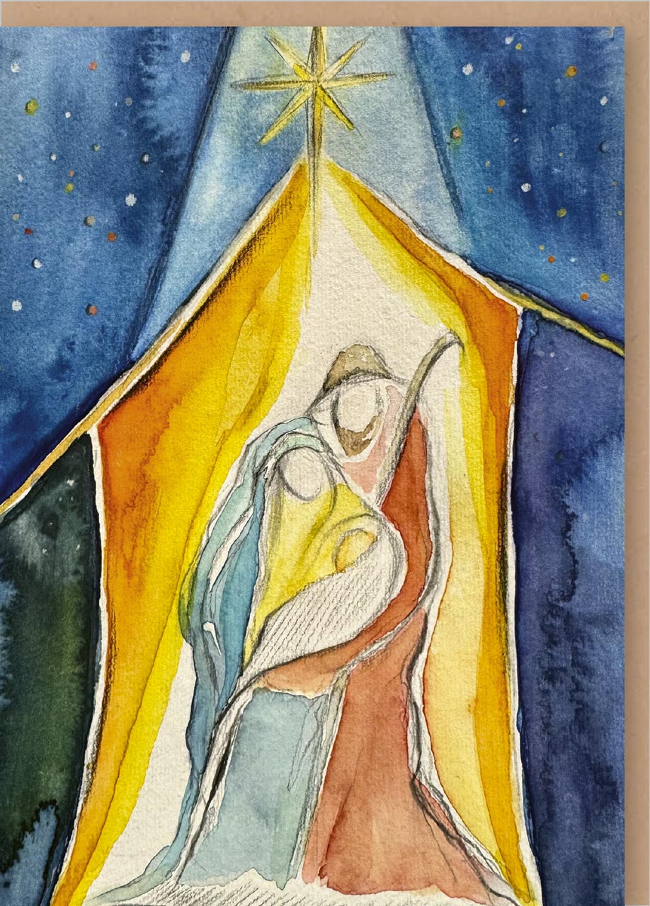 Weihnachtskarte - Heilige Familie Weihnachtskarte - Heilige Familie