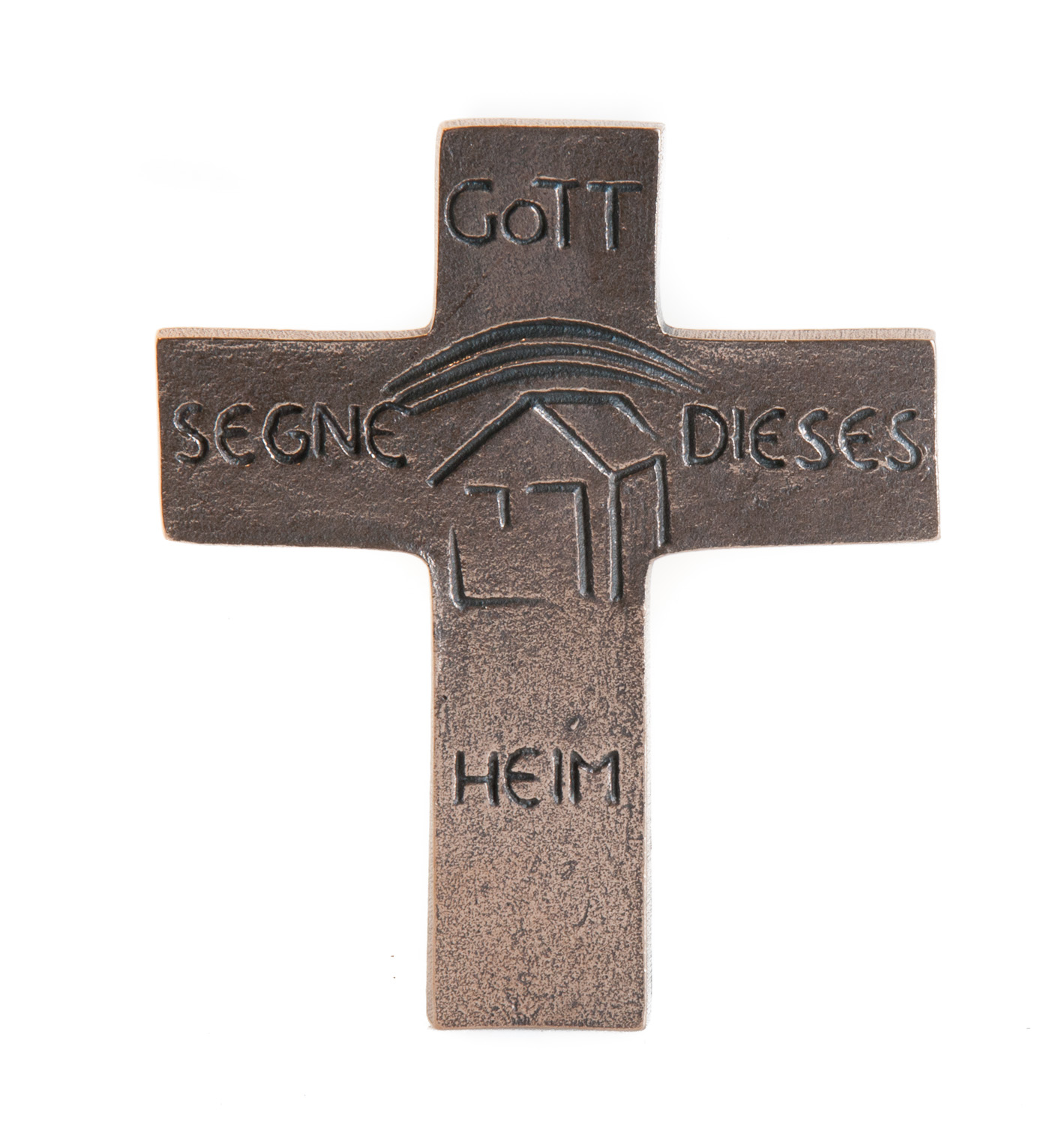 Haussegens - Gott segne dieses Heim  aus Bronze
