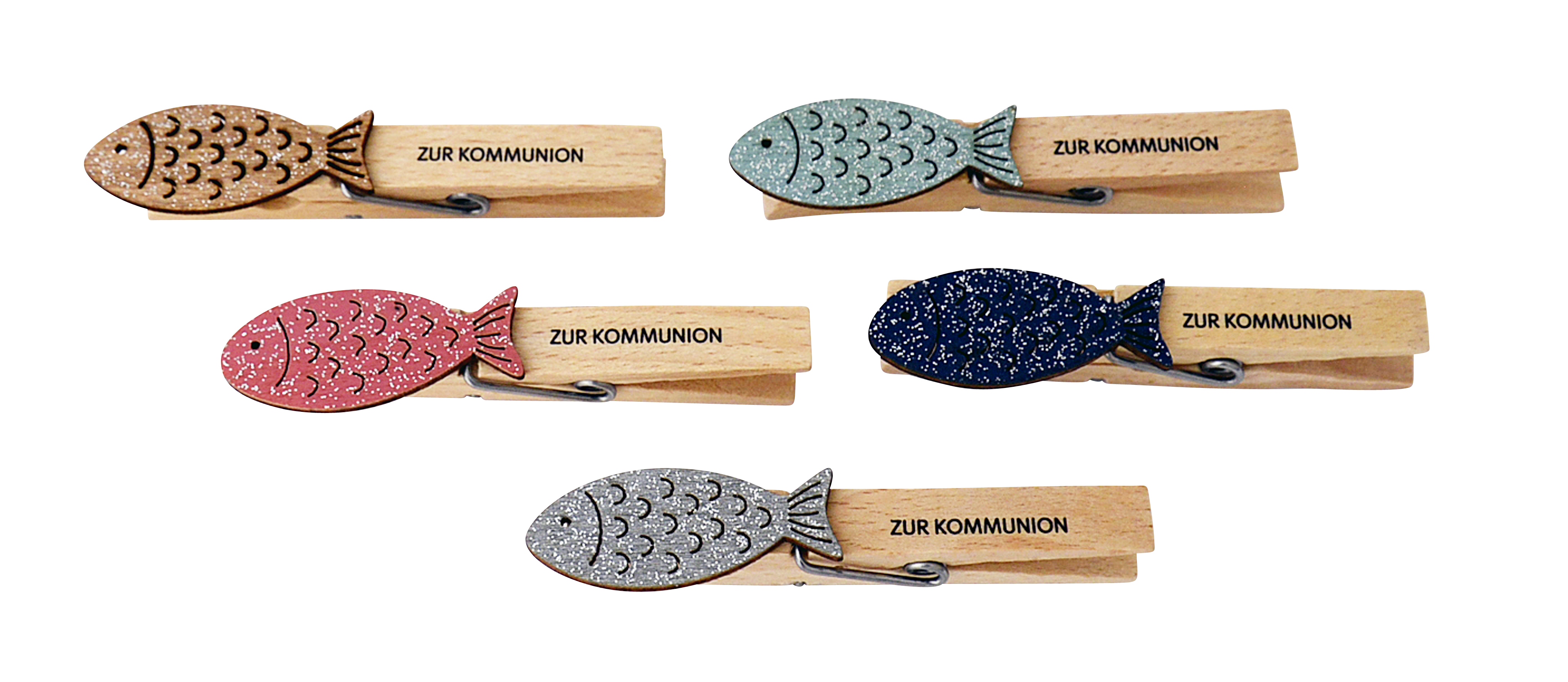 Deko-Wäscheklammer - Fisch & Zur Kommunion Deko-Wäscheklammer - Fisch & Zur Kommunion