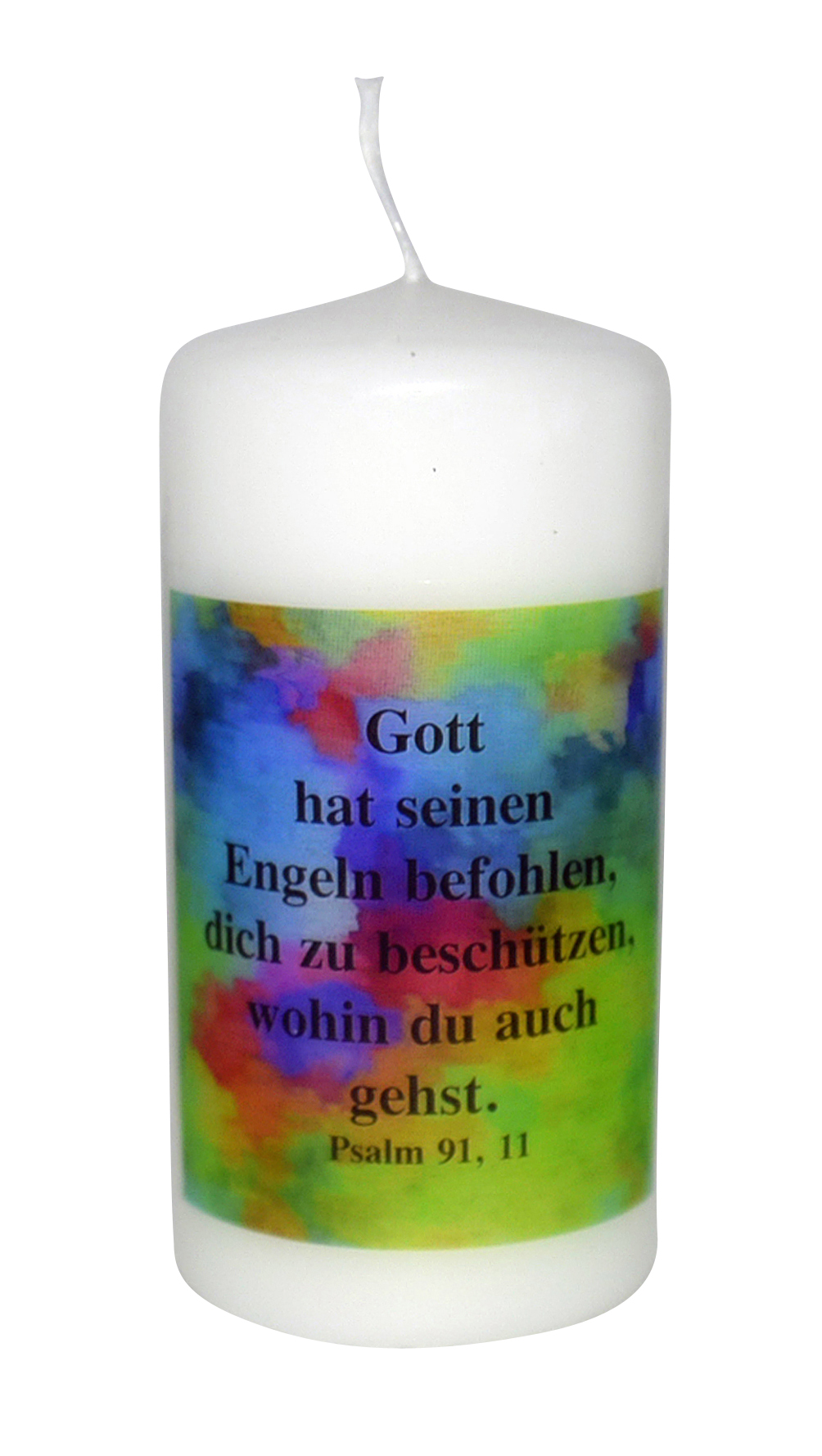 Tischkerze - Gott hat seinen Engeln befohlen...