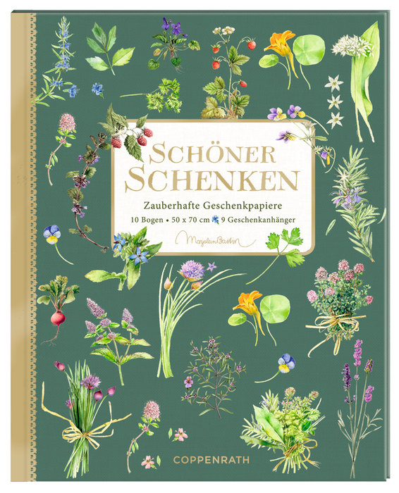 Geschenkpapier-Buch - Kräuter & Blumen
