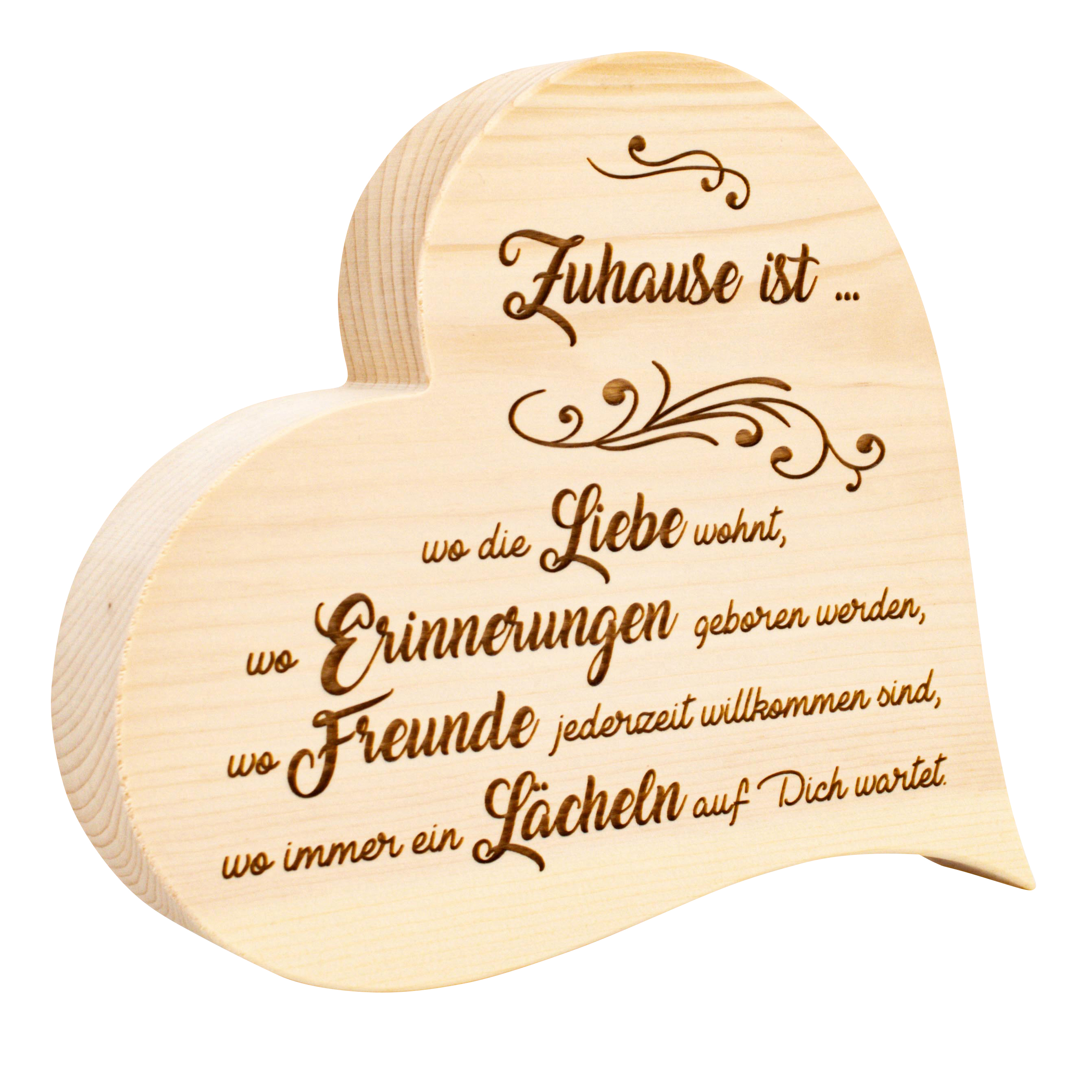 Zirben-Holz-Herz - Zuhause ist ...
