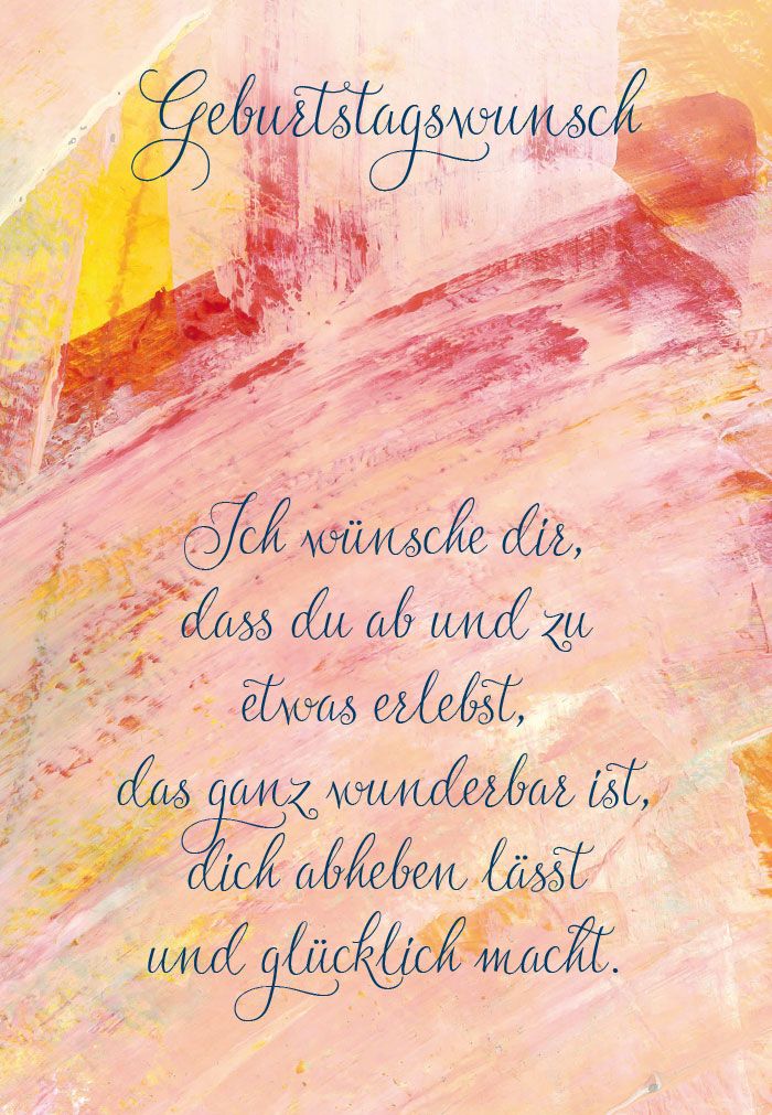Geburtstagskarte - Ich wünsche dir... Geburtstagskarte - Ich wünsche dir...