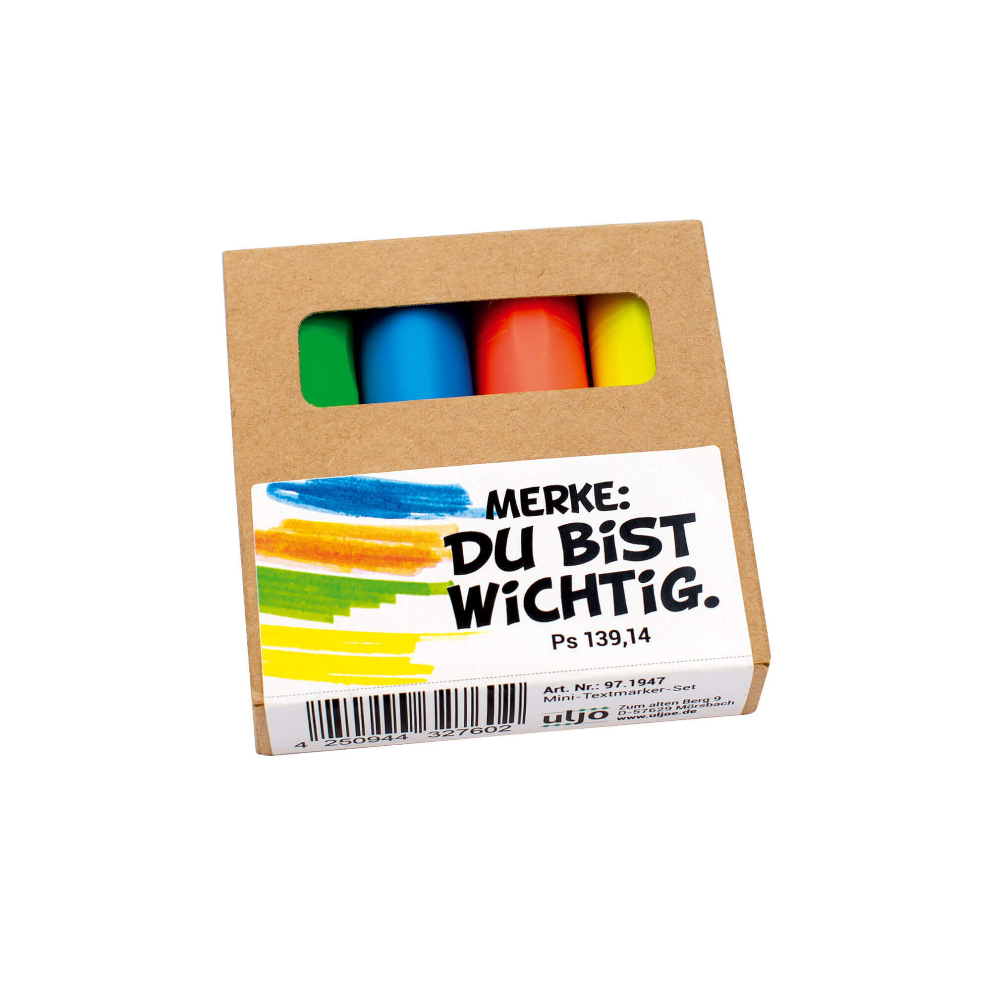 Mini-Textmarker-Set – Merke: Du bist wichtig