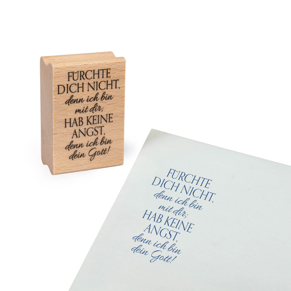 Holzstempel – Fürchte dich nicht… & JL2027