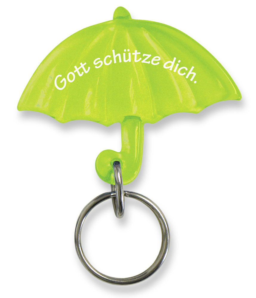 Anhänger - Gott schütze dich & Regenschirm