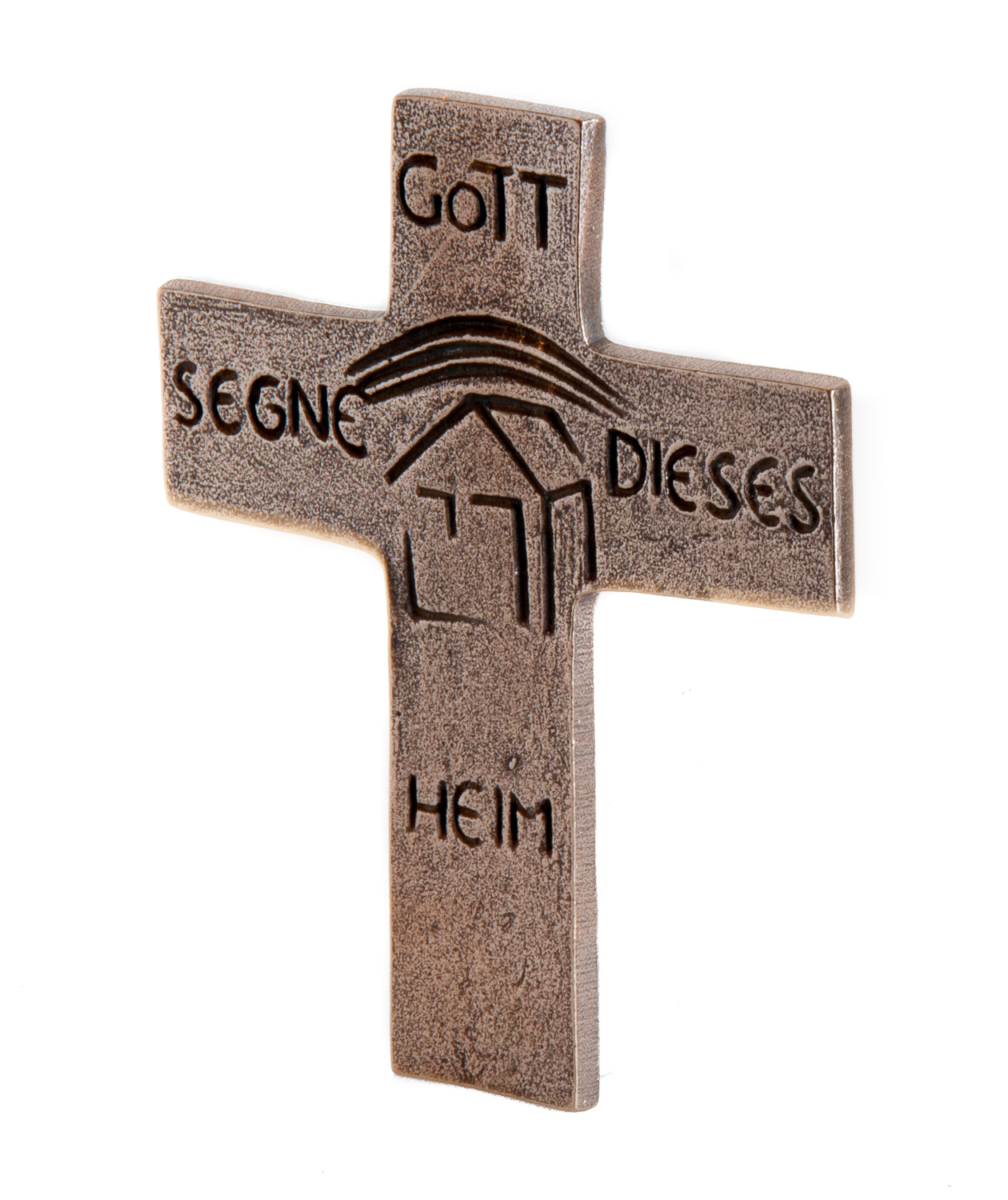 Haussegens - Gott segne dieses Heim  aus Bronze