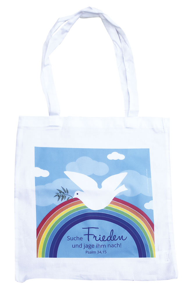 Baumwolltasche - Jahreslosung 2019 & Regenbogen