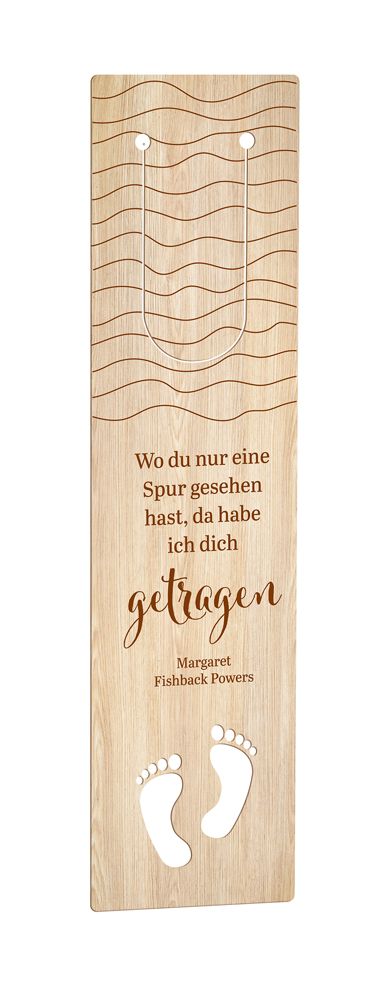 Lesezeichen - Spuren im Sand... & Holz Lesezeichen - Spuren im Sand... & Holz