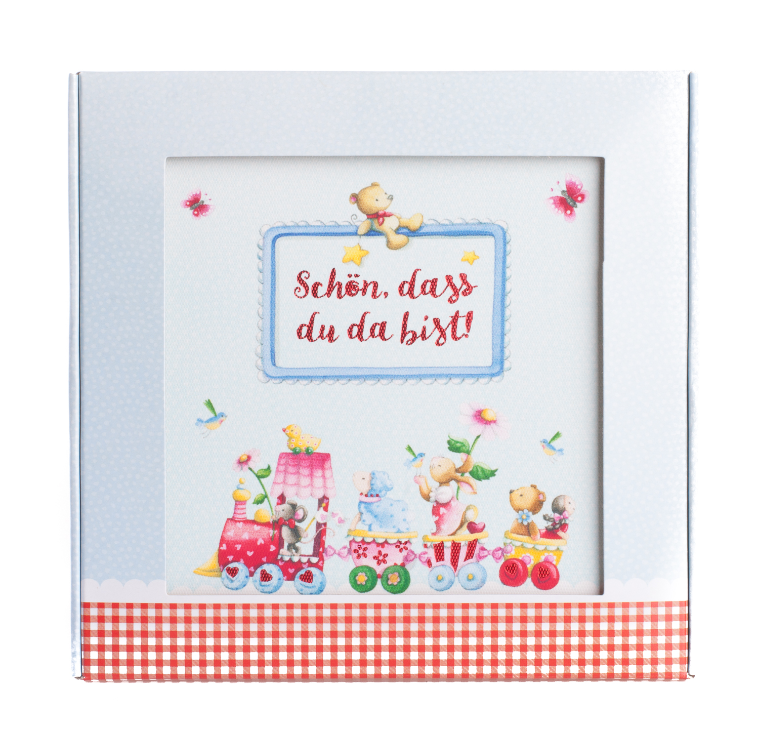 Leinwandbild - Schön, dass du da bist Leinwandbild - Schön, dass du da bist