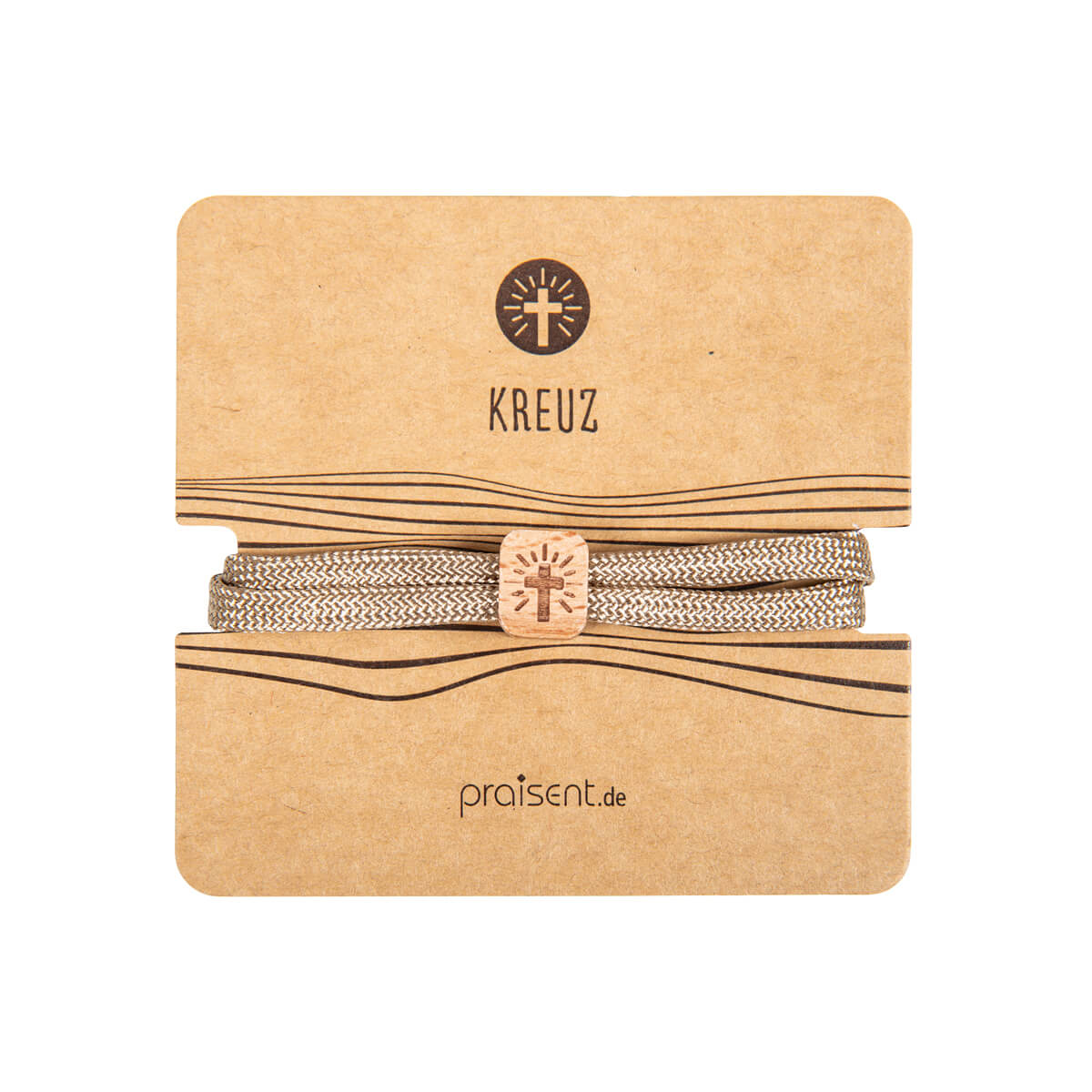 Armband – Kreuz & Holz